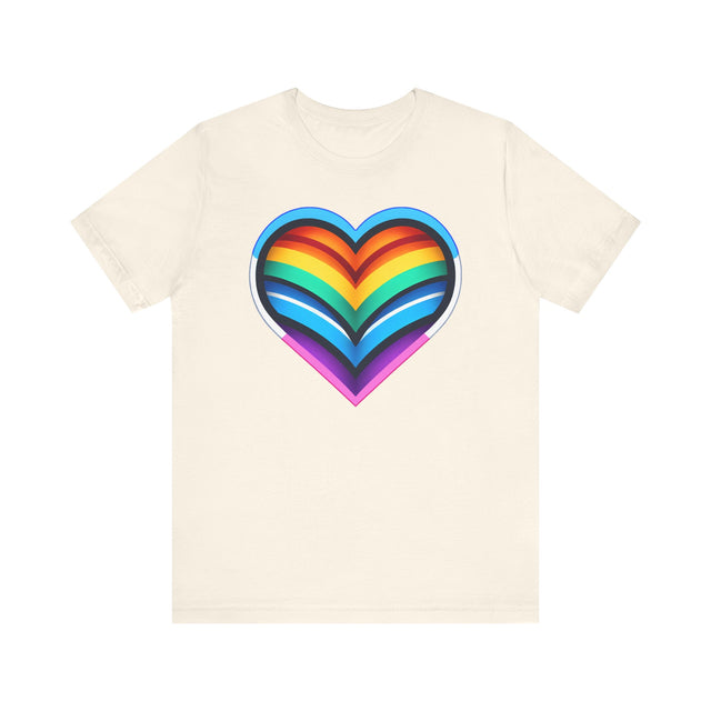 Trans Rainbow Heart T-shirt, Pride Shirt