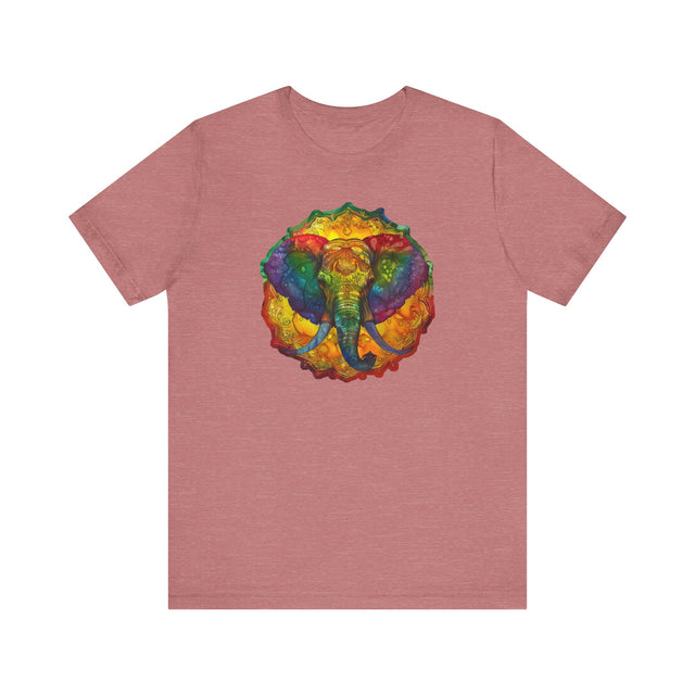 Rainbow Elephant Mandala T-shirt,Pride Shirt,Elephant Lover Top,Rainbow Animals,LGBTQ+ Tee,Queer,Gay,Lesbian,Bisexual,Trans,BGLT,LBGT