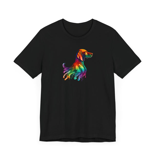Rainbow Vizsla Head T-shirt,Pride Shirt,Dog Lover Top,Rainbow Animals,LGBTQ+ Tee, Vizsla owner, Vizsla gift