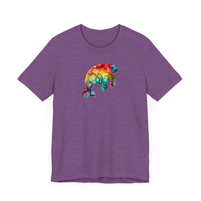 Rainbow Manatee Alcohol Ink,Sea life lover,Ocean Life,Nautical,Pride Shirt,LGBTQ+ Tee