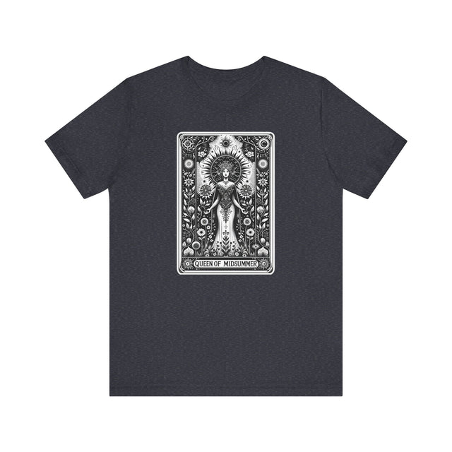Queen of Midsummer,Tarot card shirt,Mothers Day Gift,Witchy Shirt,Mystical Cards Tee,Celestial Astrology,Gardener Gift,Gift for her,Queen