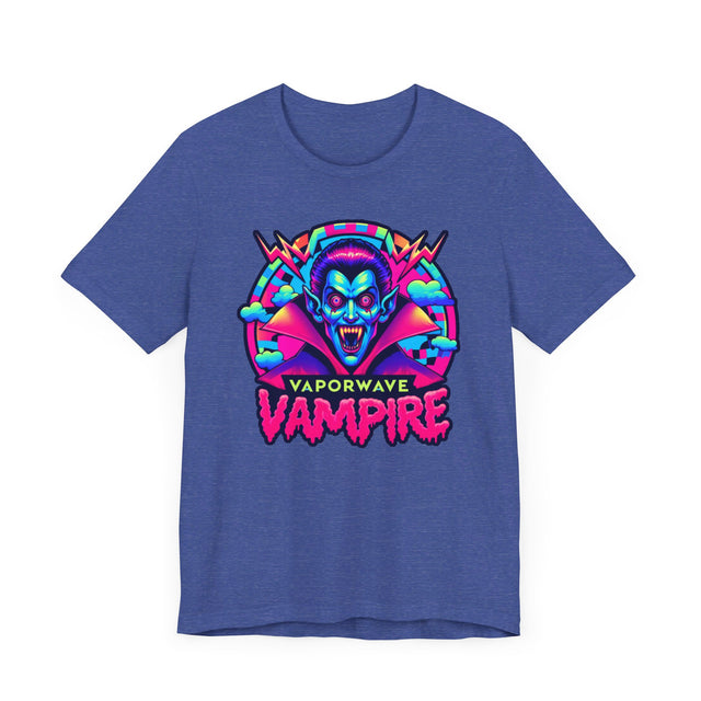 Vaporwave Vampire Bolt T-shirt, Halloween Tee, Neon Goth