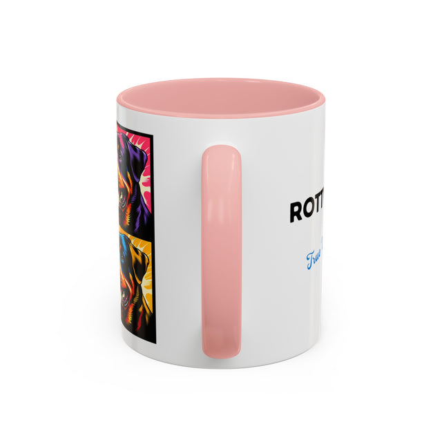 Rottweiler Coffee Cup,4-Panel Pop Art Mug,Rottweiler Lover,Rottie Mom,Rottie Dad,Dog Lover Gift,Rottweiler Gift,Butchers Dog