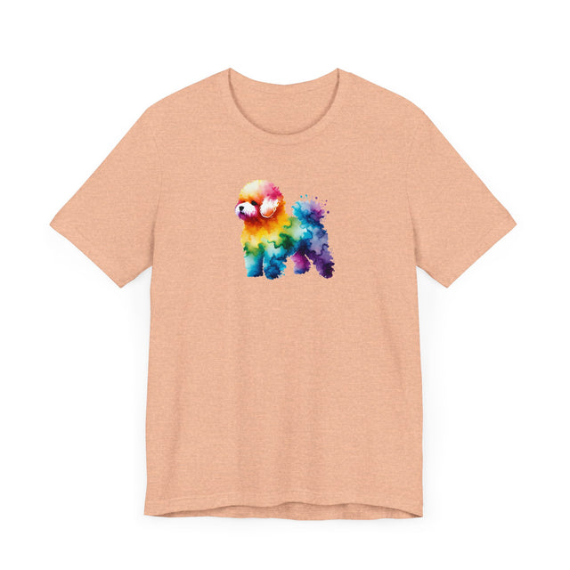 Rainbow Bichon Frise T-shirt,Pride Shirt,Dog Lover Top,Rainbow Animals,LGBTQ+ Tee, Bichon Owner gift