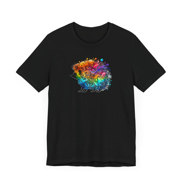 Rainbow Hedgehog Alcohol Ink T-shirt, Hedgie Lover,Pride Shirt,Animal Lover T shirt, LGBTQ+, BGLT