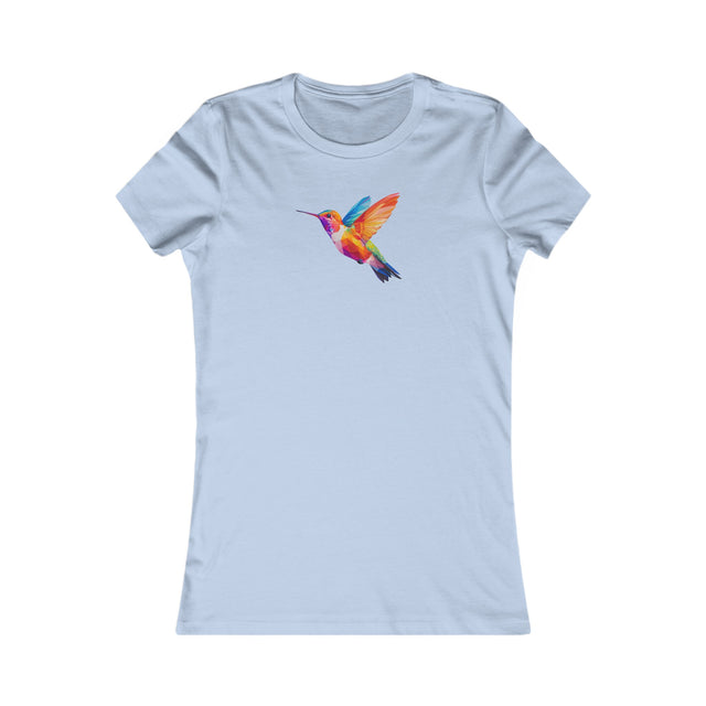 Geometric Rainbow Hummingbird T-shirt,Pride Shirt,Queer Top,Rainbow birds,LGBTQ+ Tee,Gay,Lesbian,Bisexual,Trans,Women's Favorite Tee