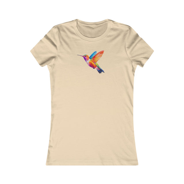 Geometric Rainbow Hummingbird T-shirt,Pride Shirt,Queer Top,Rainbow birds,LGBTQ+ Tee,Gay,Lesbian,Bisexual,Trans,Women's Favorite Tee
