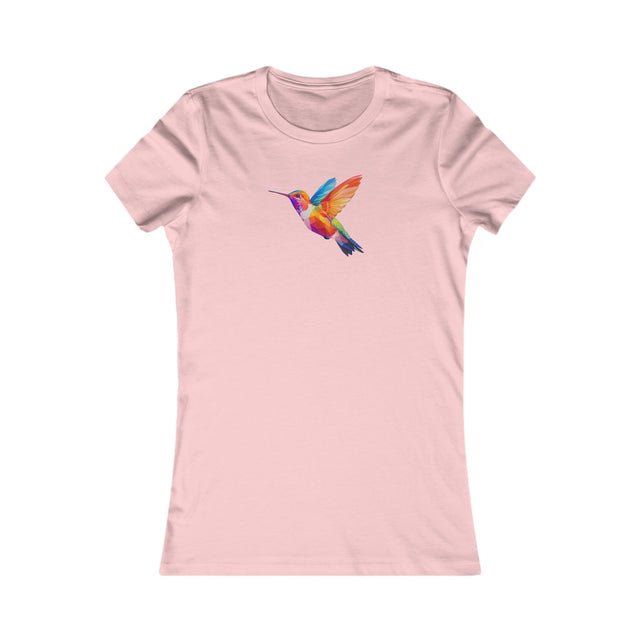 Geometric Rainbow Hummingbird T-shirt,Pride Shirt,Queer Top,Rainbow birds,LGBTQ+ Tee,Gay,Lesbian,Bisexual,Trans,Women's Favorite Tee