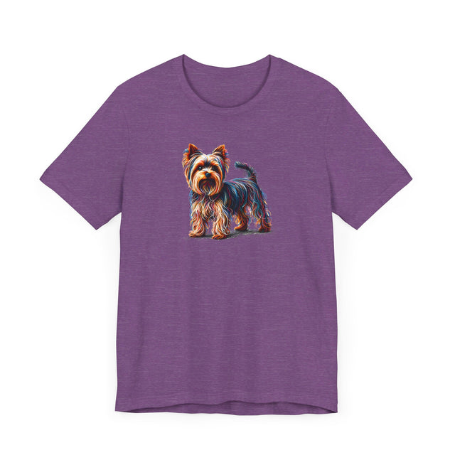 Yorkshire Terrier Rainbow Scribble T-shirt, Dog Lover Tee