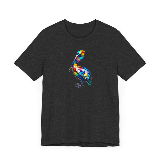 Rainbow Pelican Alcohol Ink T-shirt, Pride Shirt,Bird Lover T shirt, LGBTQ+, BGLT, Avian,Pelican lover