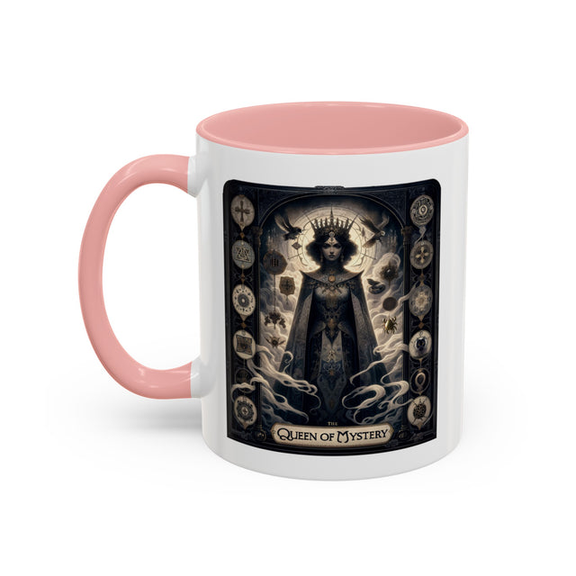Queen of Mystery,Tarot card mug,Mothers Day Gift,Tarot Reader Gift,Witchy cup,Mystical Cards cup,Celestial Astrology,Gift for her,Gothic Art