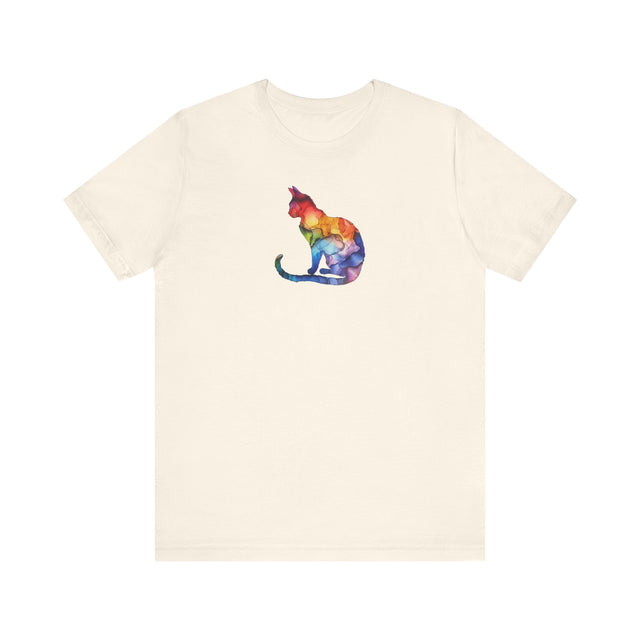 Rainbow Cat T-shirt,Pride Shirt,Pride Parade Top,Rainbow Animals,LGBTQ+ Tee,Nonbinary,Gay,Lesbian,Bisexual,Trans,BGLT,LBGT,Feline,Kitten,Kitty