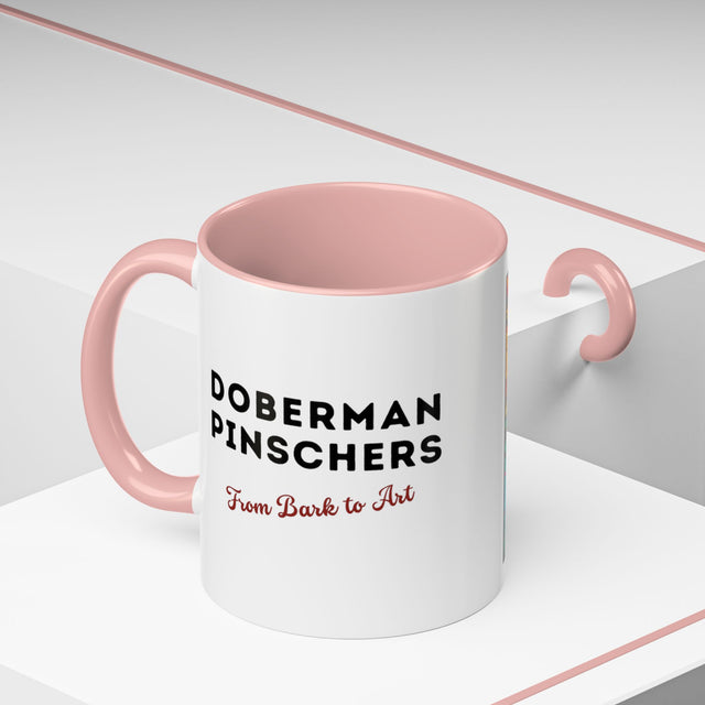 Doberman Pinschers Coffee Cup,4-Panel Pop Art Mug