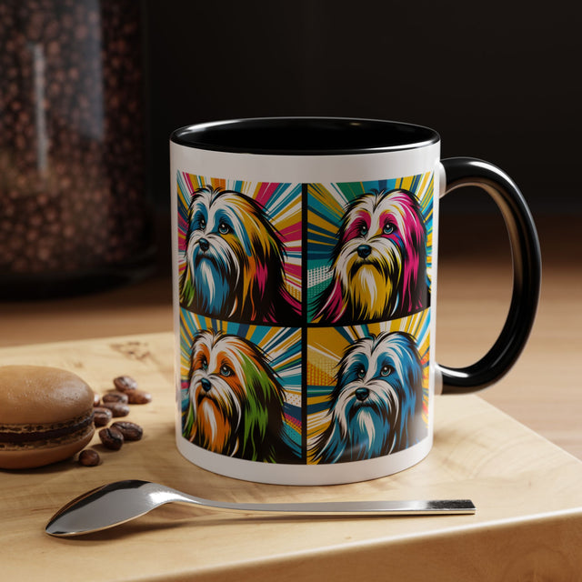 Havanese Coffee Cup,4-Panel Pop Art Mug,Havanese Lover,Hav Mom,Hav Dad,Dog Lover Gift,Havanese Gift