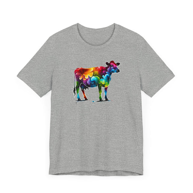 Rainbow Holstein Cow,Cow lover,Cattle tee,Bovine shirt,Pride Shirt,Rainbow,Pride Parade T shirt,LGBTQ+ Ally Tee