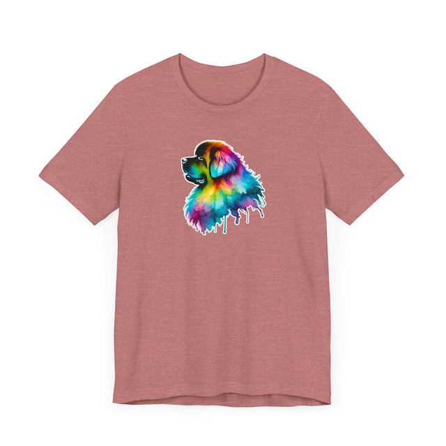 Rainbow Newfoundland Head T-shirt,Pride Shirt,Dog Lover Top,Rainbow Animals,LGBTQ+ Tee, Newfie owner, Newf gift