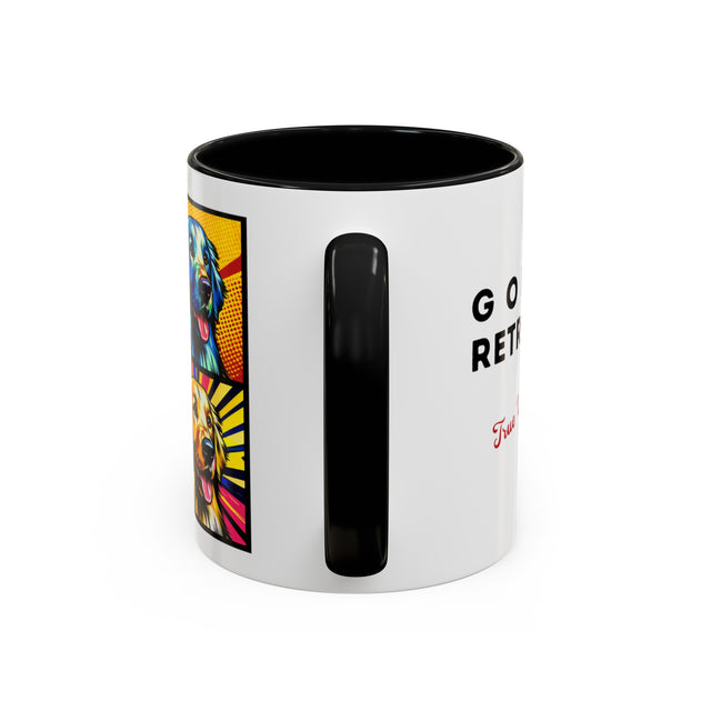 Golden Retriever Mug,4-Panel Pop Art Mug,Golden Retriever Lover,Golden Mom,Golden Dad,Dog Lover Gift,Golden Retriever Gift