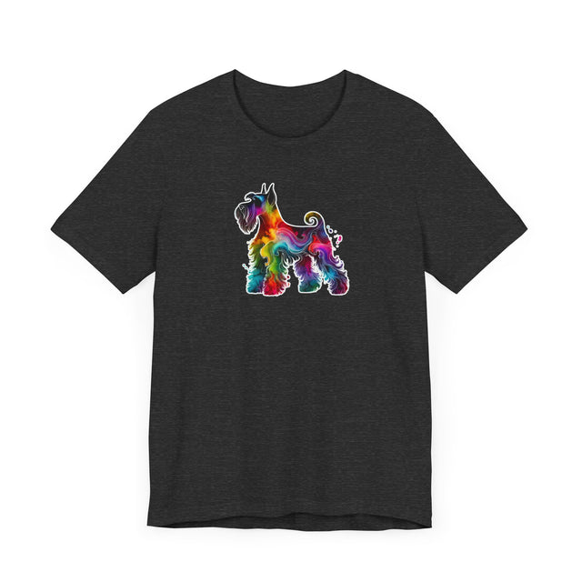 Rainbow Schnauzer T-shirt,Pride Shirt,Dog Lover Top,Rainbow Animals,LGBTQ+ Tee, Schnauzer owner, Schnauzer gift
