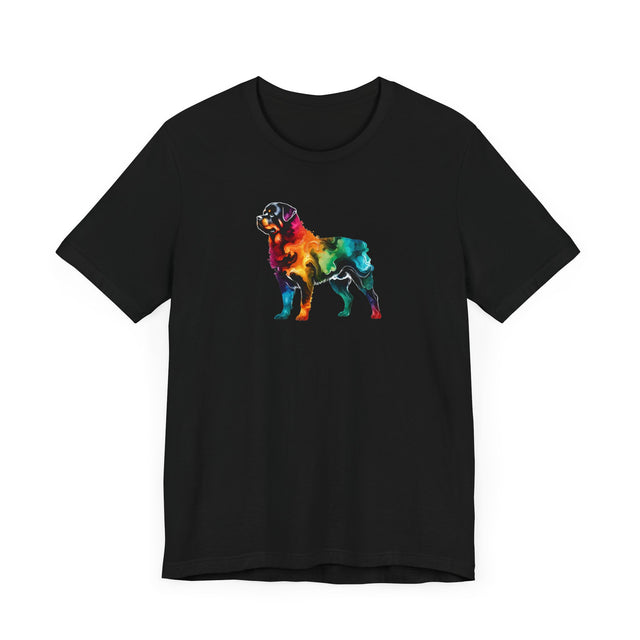 Rainbow Rottweiler T-shirt,Pride Shirt,Dog Lover Top,Rainbow Animals,LGBTQ+ Tee, Rottie owner, Rotty gift