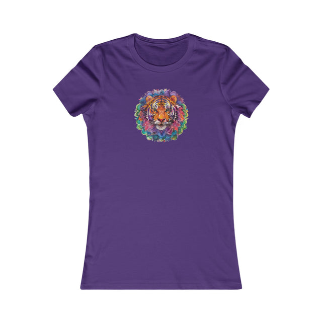 Tiger Rainbow Mandala T-shirt,Pride Shirt,Tiger Lover Top,Rainbow Animals,LGBTQ+ Tee,Women's Favorite Tee