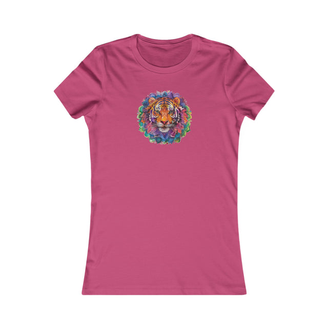 Tiger Rainbow Mandala T-shirt,Pride Shirt,Tiger Lover Top,Rainbow Animals,LGBTQ+ Tee,Women's Favorite Tee