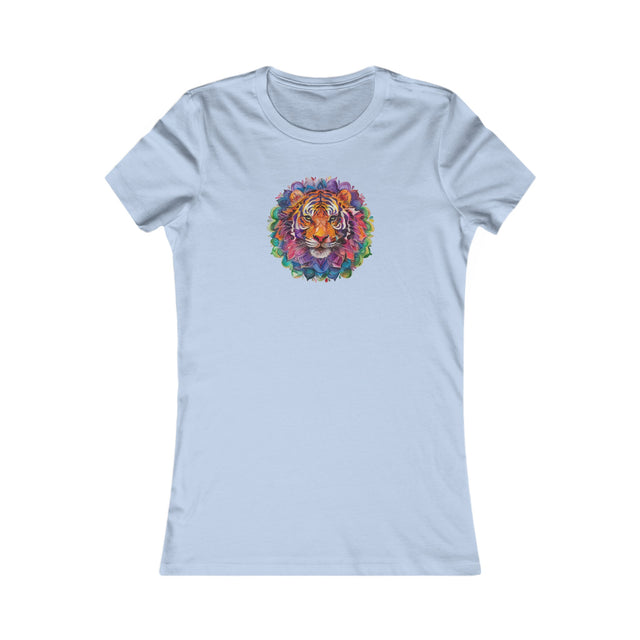 Tiger Rainbow Mandala T-shirt,Pride Shirt,Tiger Lover Top,Rainbow Animals,LGBTQ+ Tee,Women's Favorite Tee