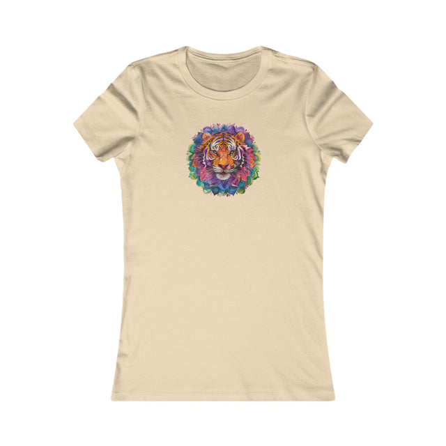 Tiger Rainbow Mandala T-shirt,Pride Shirt,Tiger Lover Top,Rainbow Animals,LGBTQ+ Tee,Women's Favorite Tee