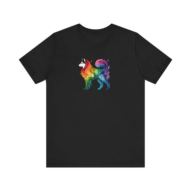 Rainbow Siberian Husky T-shirt,Pride Shirt,Dog Lover Top,Rainbow Animals,LGBTQ+ Tee,Husky Owner