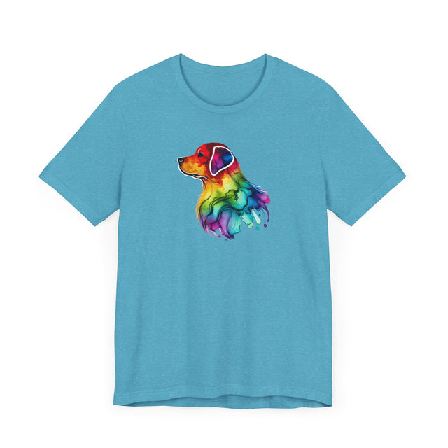 Rainbow Labrador Retriever Head T-shirt,Pride Shirt,Dog Lover Top,Rainbow Animals,LGBTQ+ Tee, Lab Owner