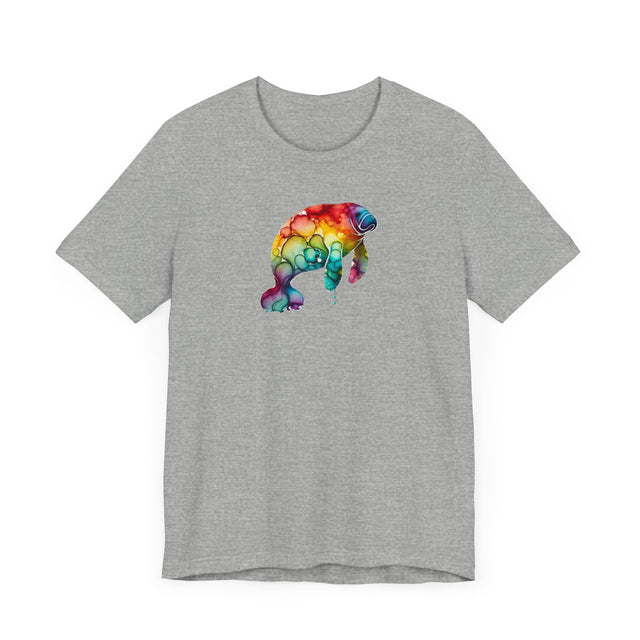 Rainbow Manatee Alcohol Ink,Sea life lover,Ocean Life,Nautical,Pride Shirt,LGBTQ+ Tee