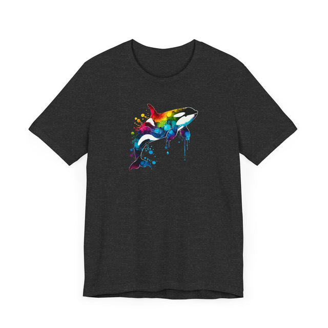 Rainbow Orca Alcohol Ink,Killer Whale Tee,Sea life lover,Ocean Life,Nautical,Pride Shirt,LGBTQ+ Tee