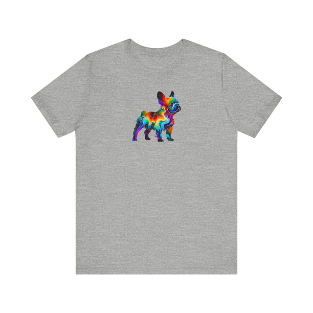 Rainbow French Bulldog T-shirt,Pride Shirt,Dog Lover Top,Rainbow Animals,LGBTQ+ Tee,Frenchie Owner