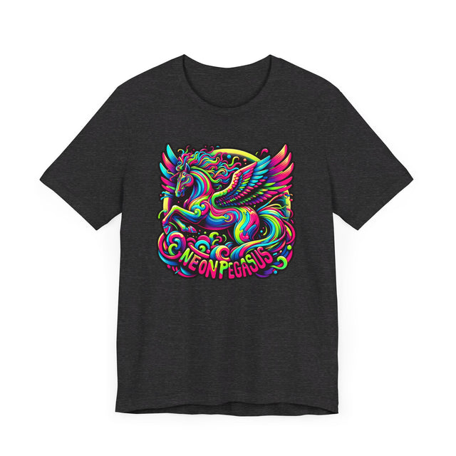 Neon Pegasus T-shirt, Flying Horse Tee