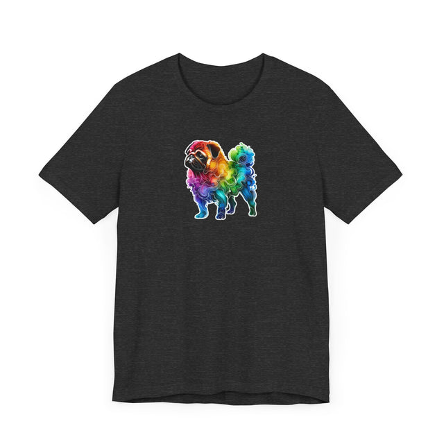 Rainbow Pug T-shirt,Pride Shirt,Dog Lover Top,Rainbow Animals,LGBTQ+ Tee, Pug owner, Pug gift
