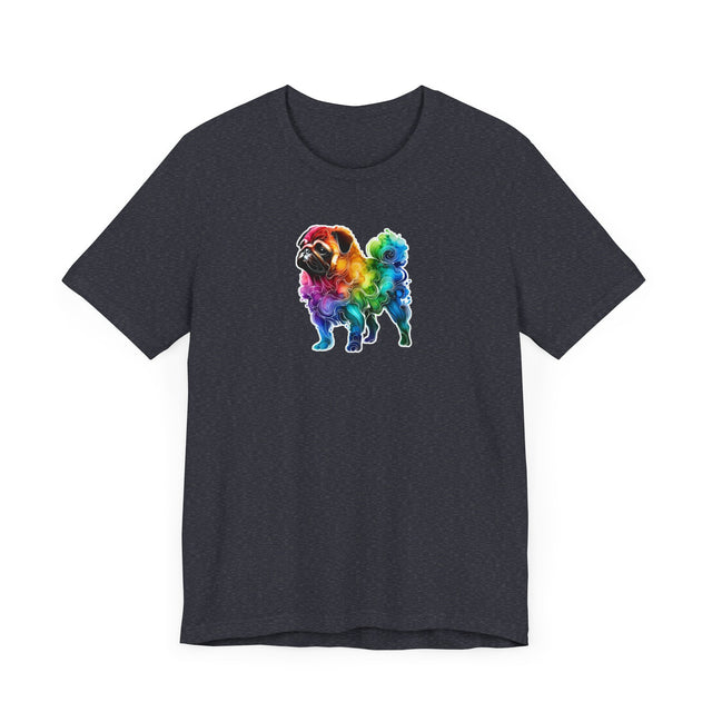Rainbow Pug T-shirt,Pride Shirt,Dog Lover Top,Rainbow Animals,LGBTQ+ Tee, Pug owner, Pug gift