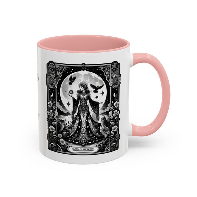 Queen of the Night,Tarot card mug,Mother's Day Gift,Tarot Reader Gift,Witchy cup,Mystical Cards cup,Celestial Astrology,Gift for her