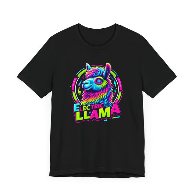 Neon Electric Llama T-shirt, Llama Tee