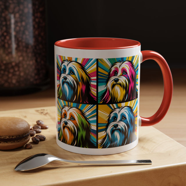 Havanese Coffee Cup,4-Panel Pop Art Mug,Havanese Lover,Hav Mom,Hav Dad,Dog Lover Gift,Havanese Gift