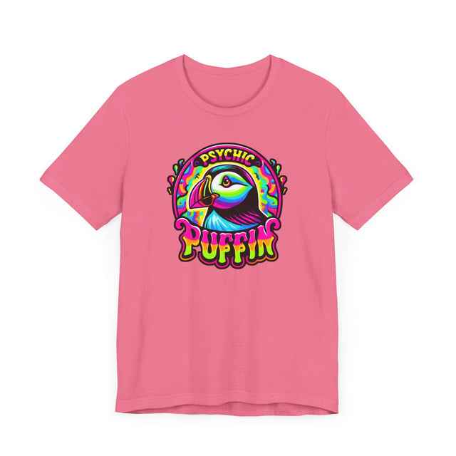 Neon Psychic Puffin T-shirt, Puffin Tee, Bird Lover