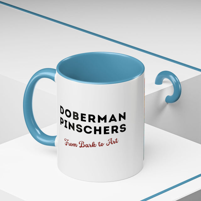 Doberman Pinschers Coffee Cup,4-Panel Pop Art Mug