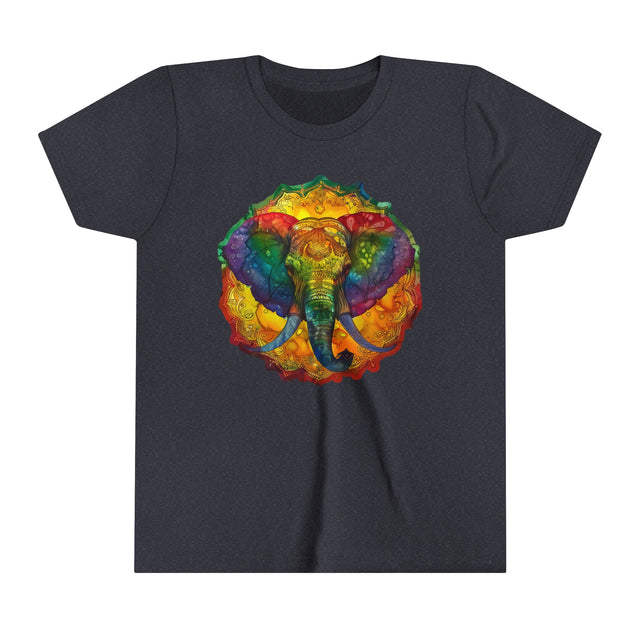 Rainbow Elephant Mandala T-shirt,Pride Shirt,Elephant Lover Top,Rainbow Animals,LGBTQ+ Tee,Queer,Gay,Lesbian,Bisexual,Trans,Youth Size