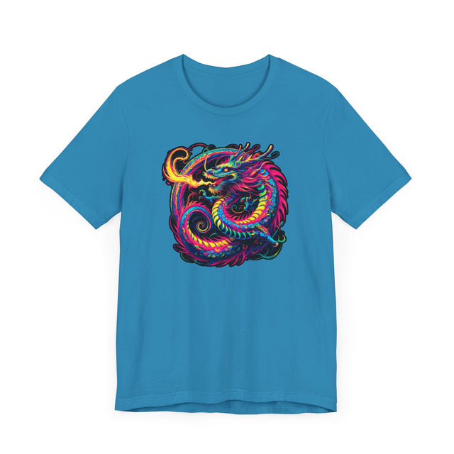 Psychedelic Asian Dragon T-shirt, Dragon Tee