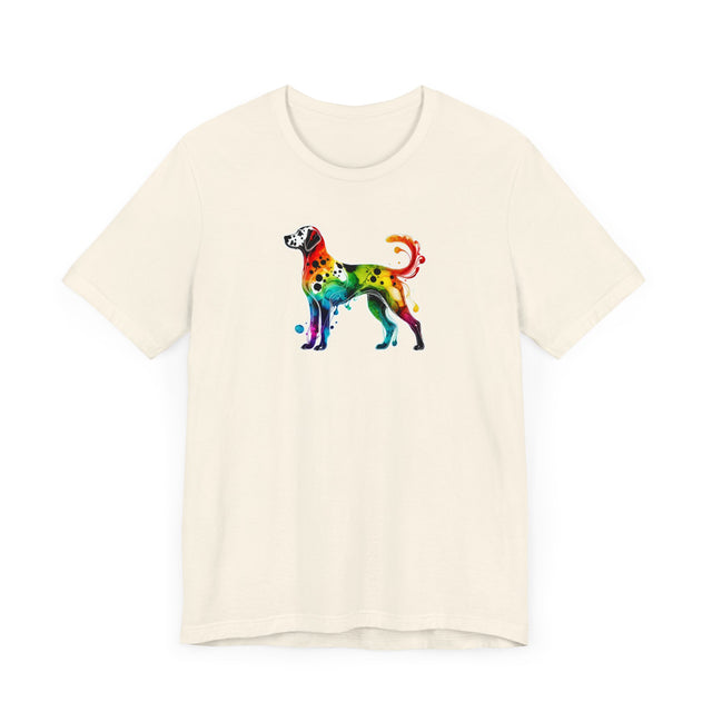 Rainbow Dalmatian T-shirt,Pride Shirt,Dog Lover Top,Rainbow Animals,LGBTQ+ Tee, Dalmatian gift