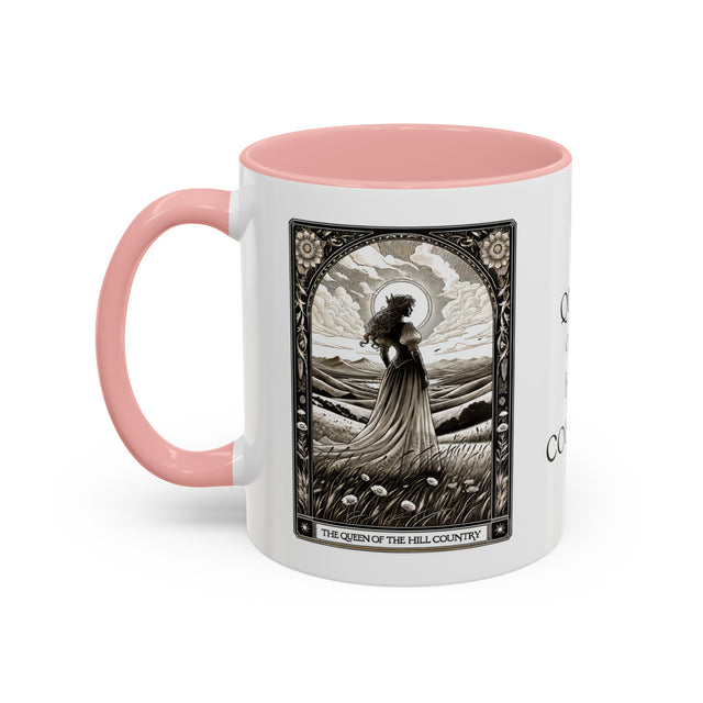 Queen of Hill Country,Tarot card mug,Mothers Day Gift,Gift for her,Gift for Mom,Texas Hill Country Gift,Texas Gift for Her,Texas Mom Gift