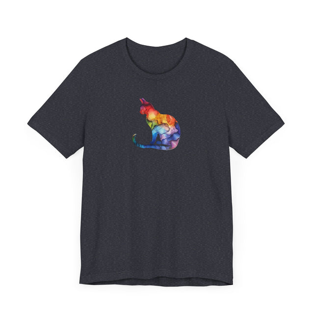 Rainbow Cat T-shirt,Pride Shirt,Pride Parade Top,Rainbow Animals,LGBTQ+ Tee,Nonbinary,Gay,Lesbian,Bisexual,Trans,BGLT,LBGT,Feline,Kitten,Kitty