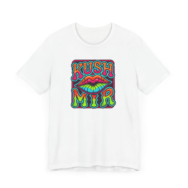 Kush Mir "Kiss Me" psychedelic T-shirt, Yiddish Lover Shirt, Valentine's Day