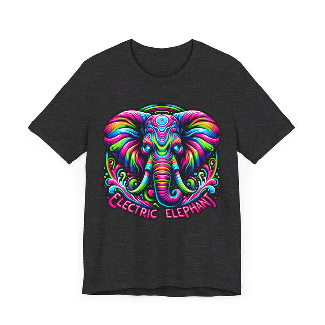 Electric Elephant T-shirt, Pachyderm Lover Top
