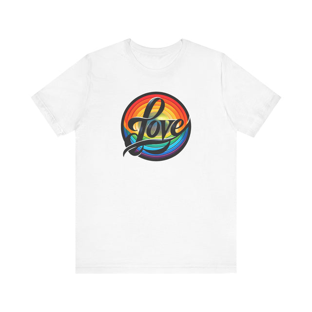 Pride Love Circle Shirt, Rainbow Love T-shirt, LGBT Love, LGBTQ+ Tee, Pride LGBT Ally, Nonbinary, Gay, Lesbian, Bisexual, Trans, Queer Gift