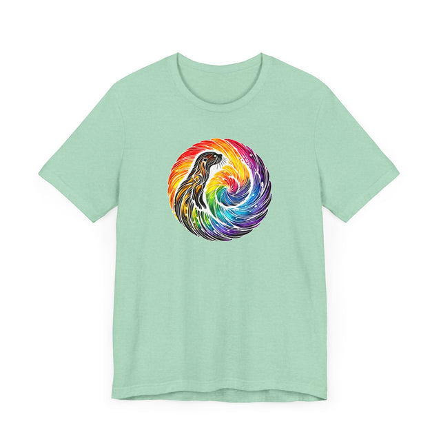 Rainbow Sea Otter Spiral Mandala,Marine life Tee,Sea life lover,Ocean Life,Nautical,Pride Shirt,LGBTQ+ Tee