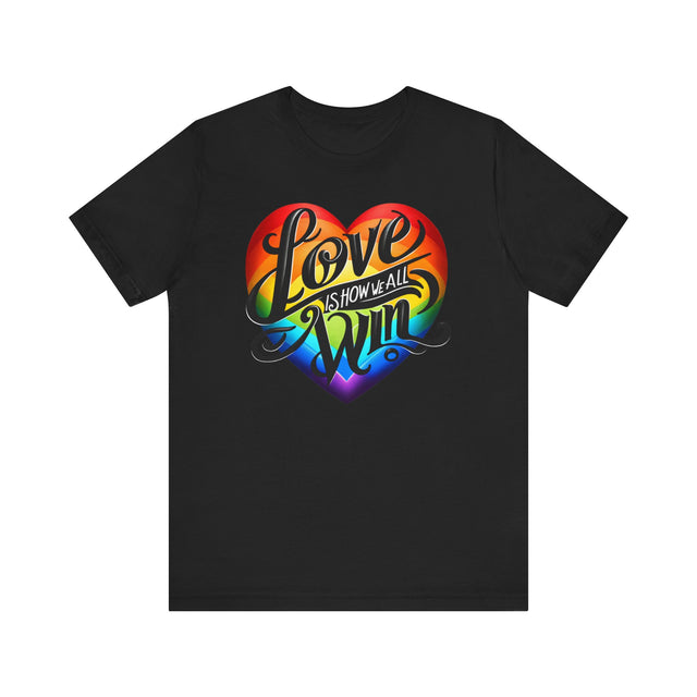 Love Wins,Pride Heart Shirt,Rainbow Heart T-shirt,LGBT Heart,LGBTQ+ Tee,Nonbinary,Gay, Lesbian, Bisexual, Trans, Queer, LGBTQ Ally